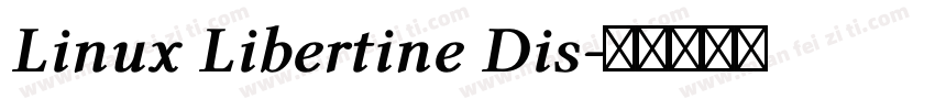 Linux Libertine Dis字体转换